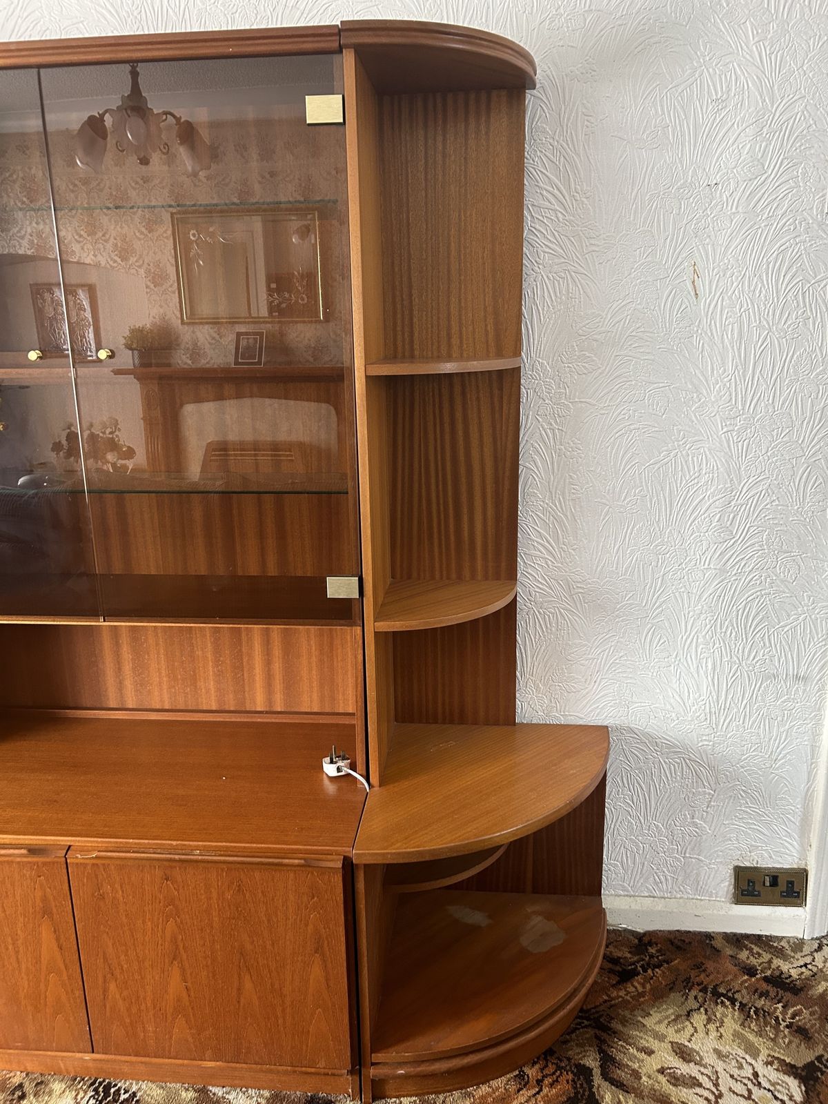 Morris Of Glasgow Cabinet With Drawers, Cupboards And Shelves With Lights photo Furniture