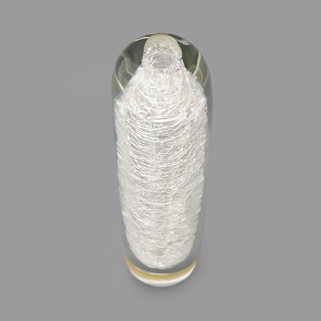 Clear Glass Vase By Alfredo Barbini For Barbini, 1970s photo 750.0
