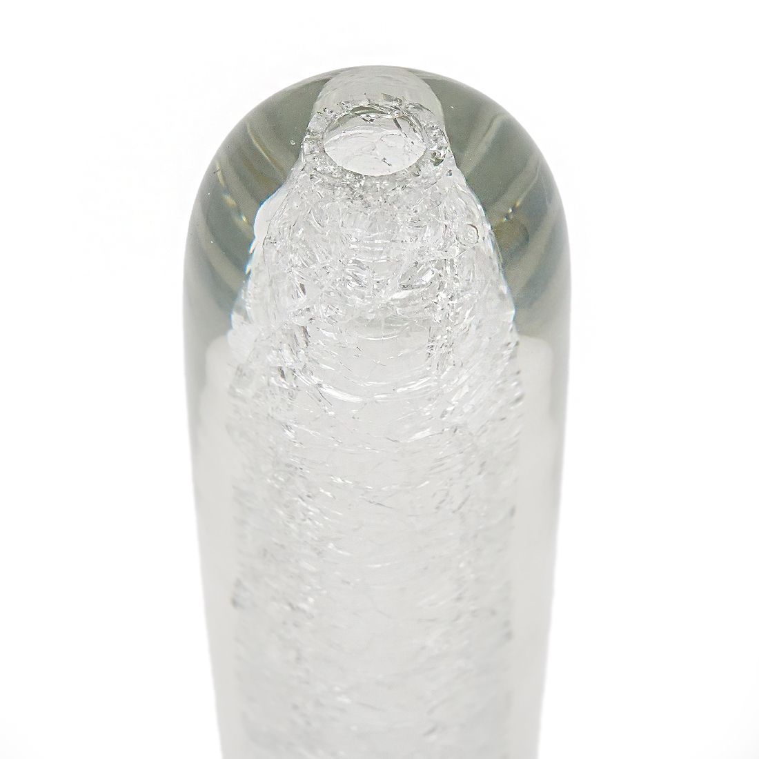 Clear Glass Vase By Alfredo Barbini For Barbini, 1970s photo vintage