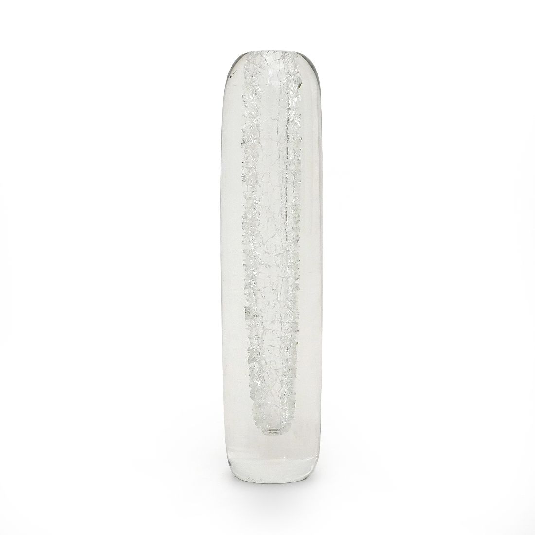 Clear Glass Vase By Alfredo Barbini For Barbini, 1970s