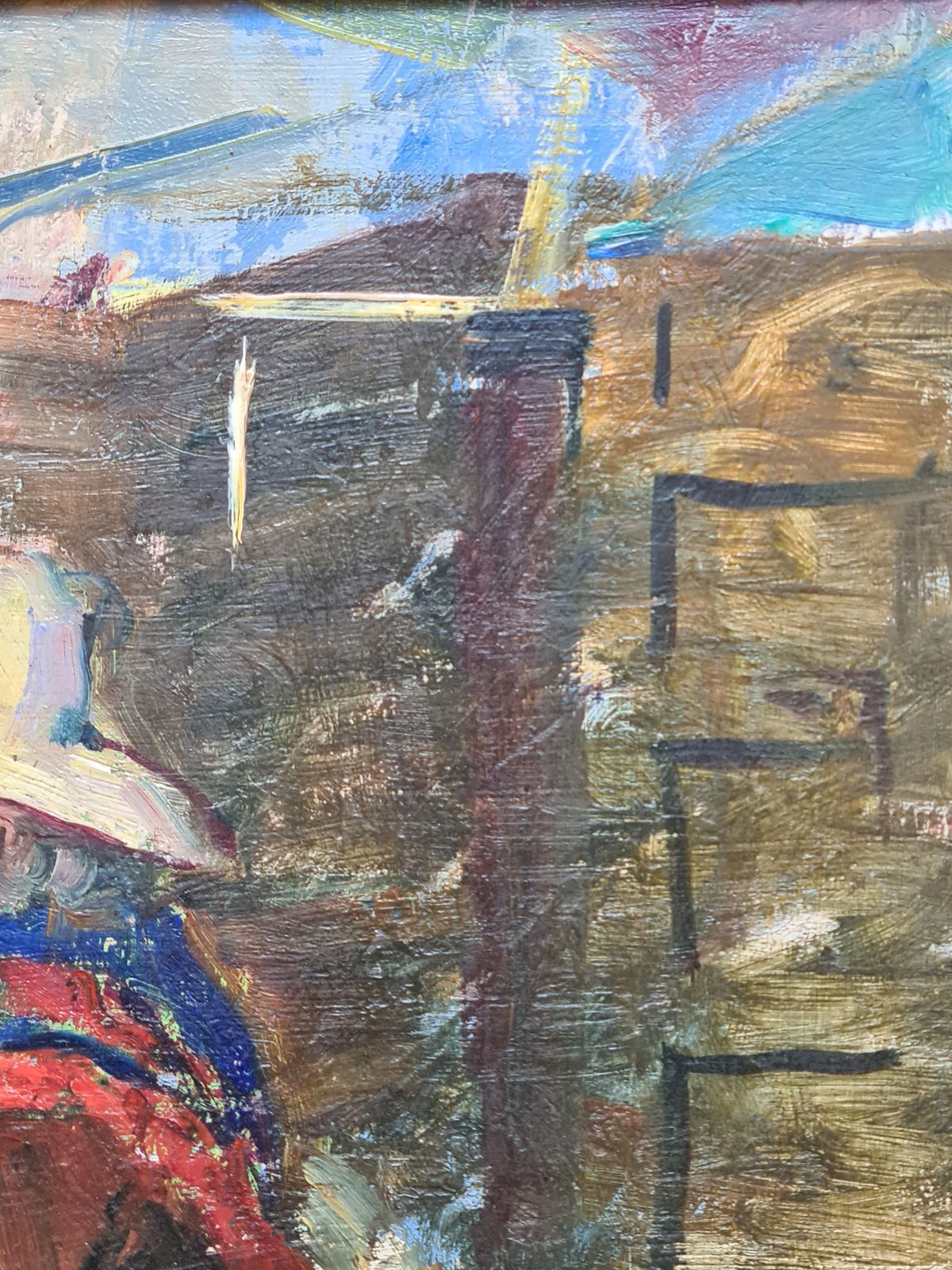 Nguyen Van Binh Cirlot Mending The Fish Nets, Post Impressionist Marine Scene, Les Remailleures photo buy