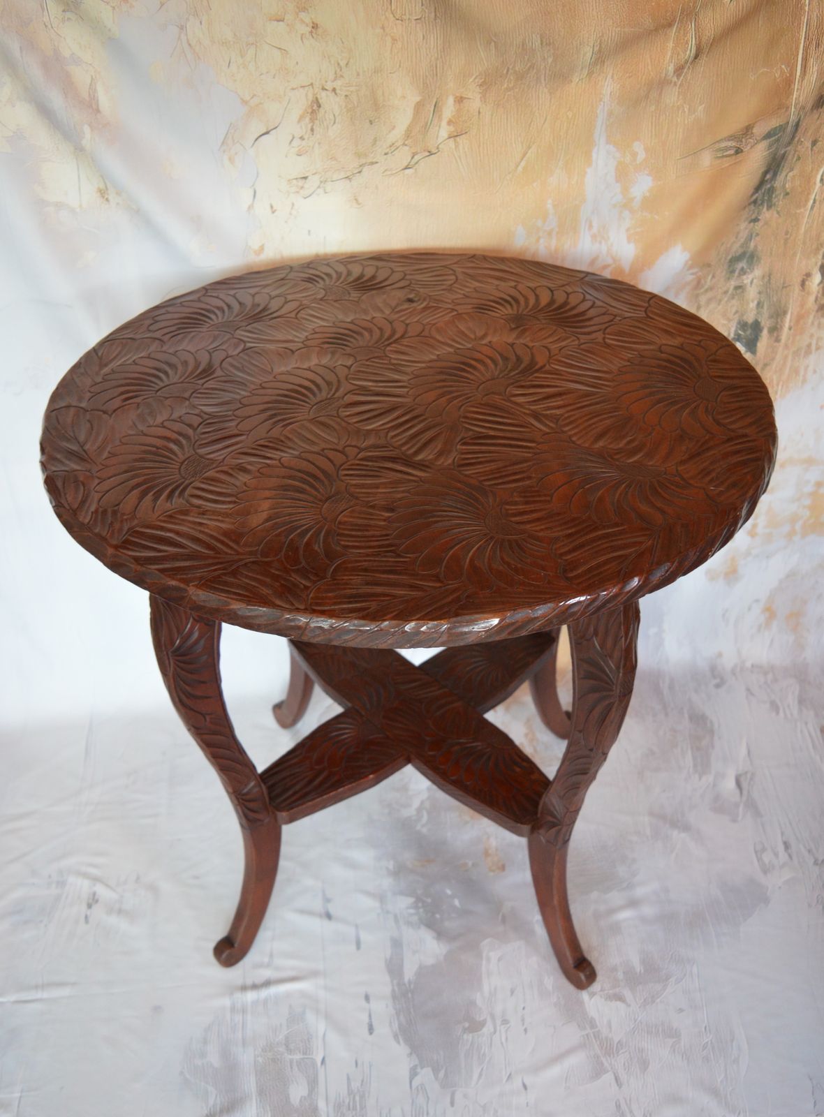 Liberty & Co, Japanese Carved Arts & Crafts Table (Circa 1905)