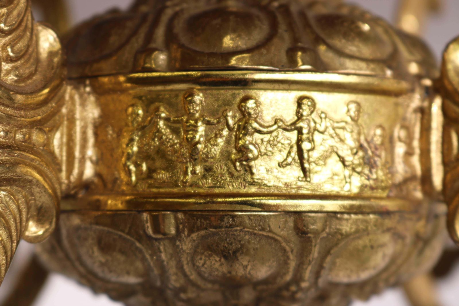 Italian Ornate Antique Brass & Onyx Round Marble Coat Hat Rack Hall Tree 1950s photo Furniture