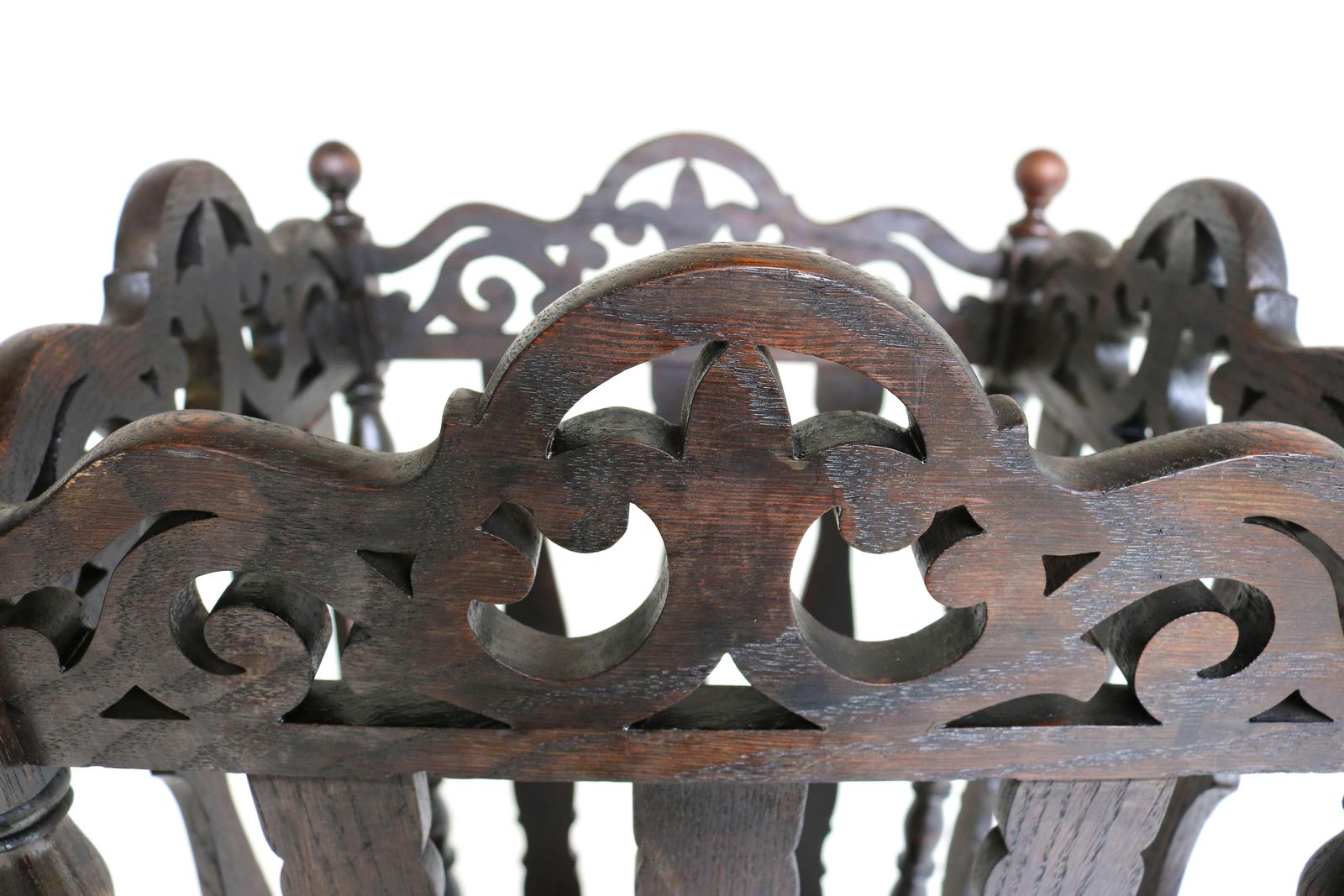 Early 20th Century French Oakwood Umbrella Cane Stick Hall Stand, Drip Tray photo buy