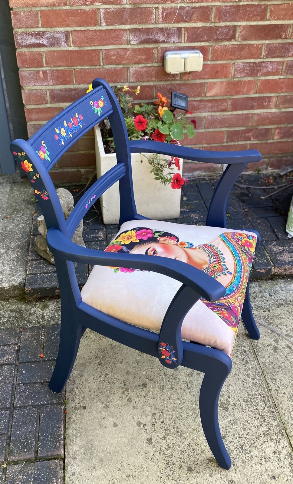 Frida Kahlo Up Cycled Chair photo furniture