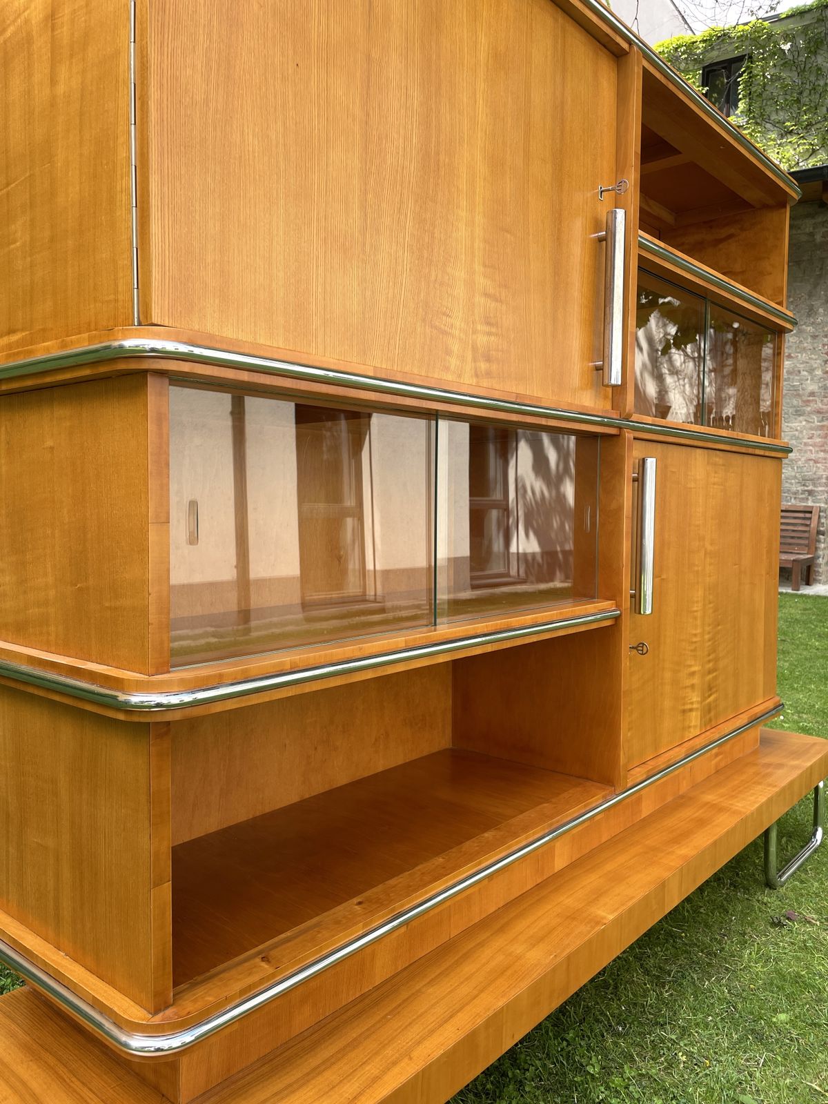 photo for sale Mücke Melder Highboard Vitrine Iconic Functionalism From 1930s Czechoslovakia