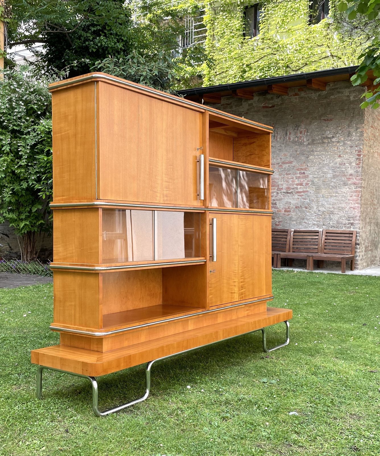 13000.0 Mücke Melder Highboard Vitrine Iconic Functionalism From 1930s Czechoslovakia photo