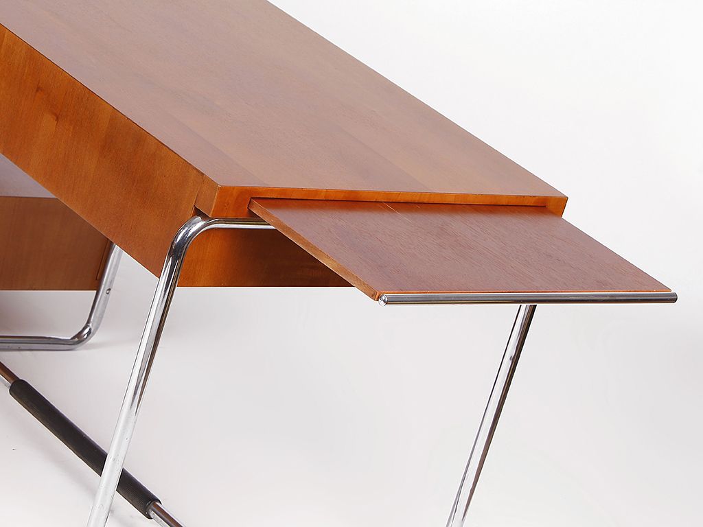 photo buy Rare Executive Tubular Steel Desk By Mücke Melder, 1930s