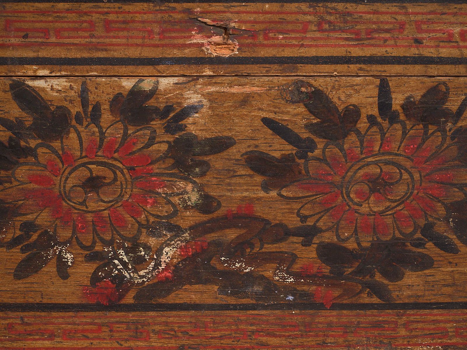 Antique Oriental Box (C.1900) #41 photo vinterior