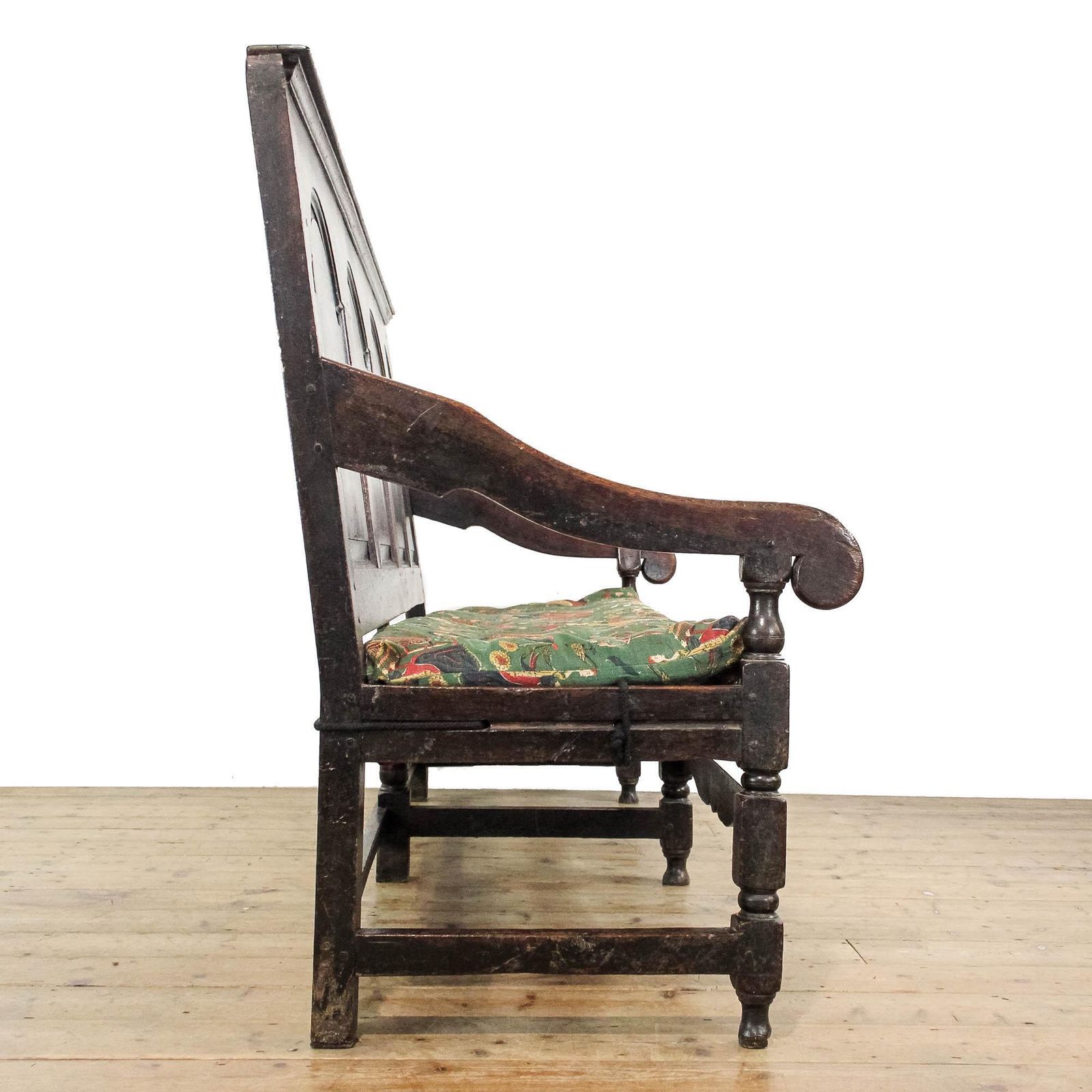 Antique Oak Settle | Oak Bench | Antique Bench | Antique Seating | Hallway | Early Antiques | Large Bench photo furniture