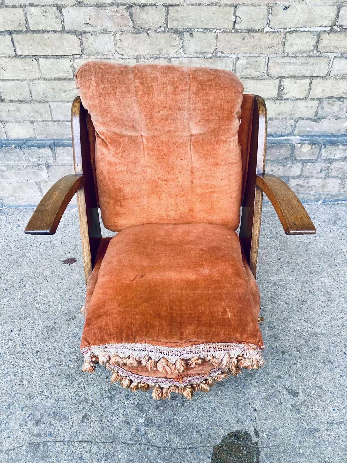 A Liberty & Co. Upholstered Low Chair By William Birch & Co. photo furniture