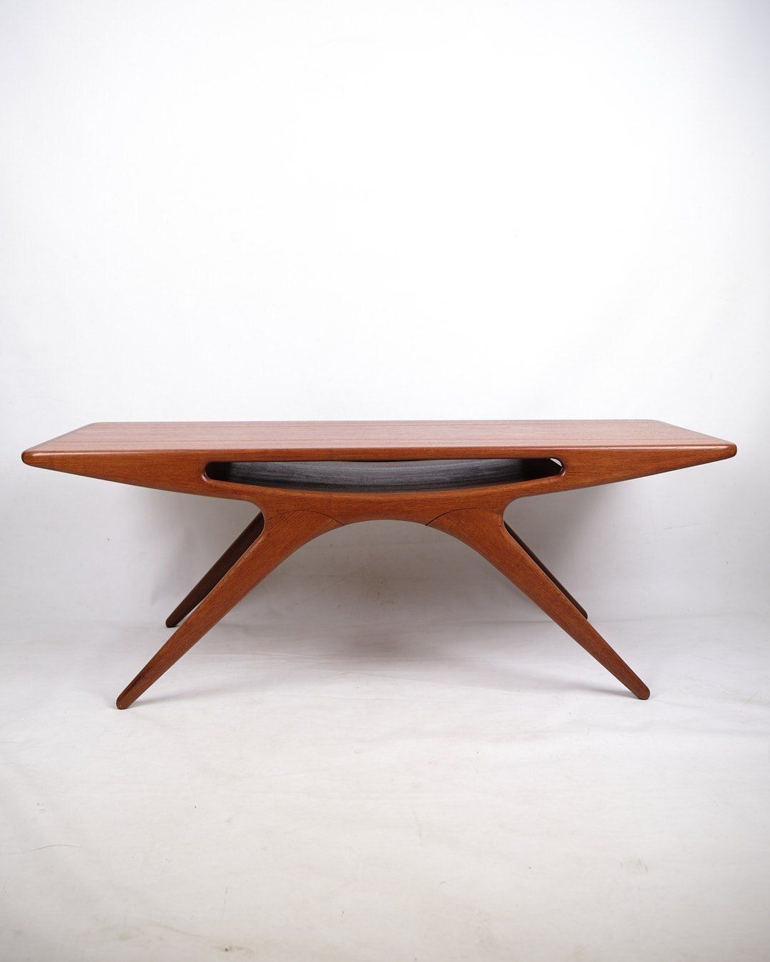 Coffee Table   Model "Smilet"   Teak   Johannes Andersen   Cfc Silkeborg   1960s photo vinterior