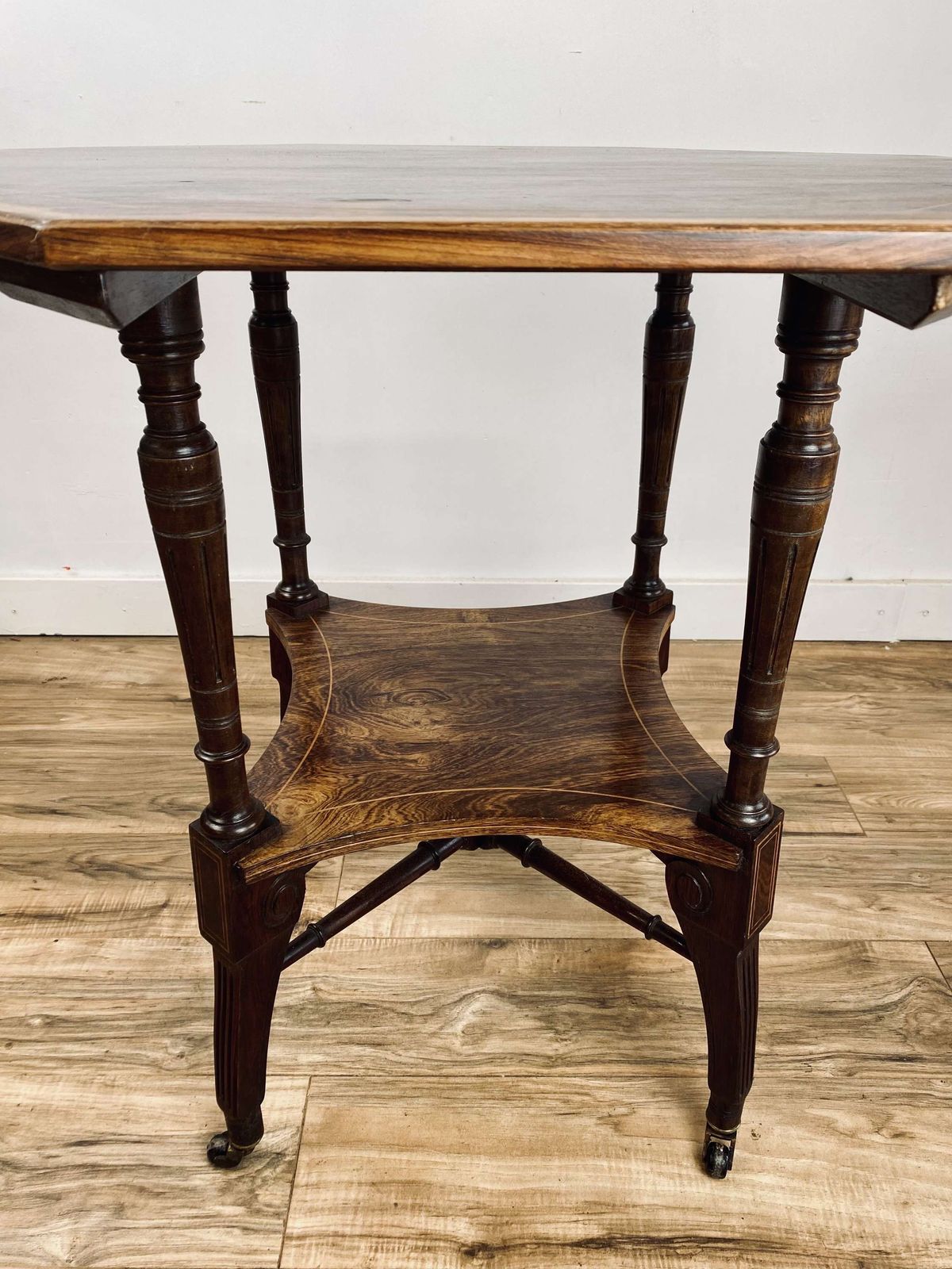 Aesthetic Movement Inlaid Rosewood Occasional Table. photo Furniture