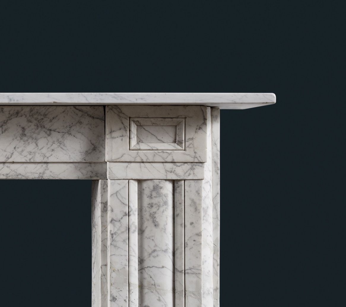 Regency Carrara Marble Fireplace Surround photo 7500.0