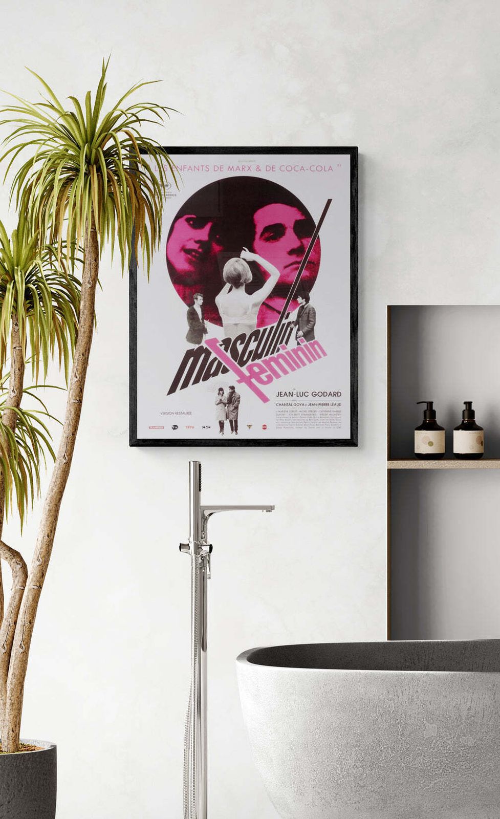 Masculin Feminin Original Japanese R2023 B2 Poster photo furniture