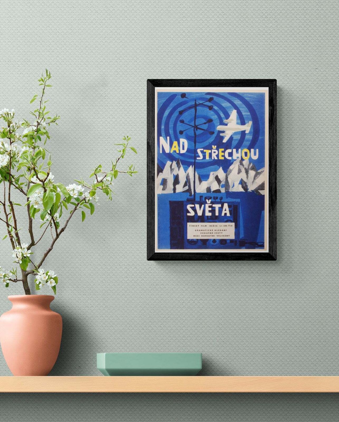 Above The Roof Of The World Original Czech A3 Poster photo furniture