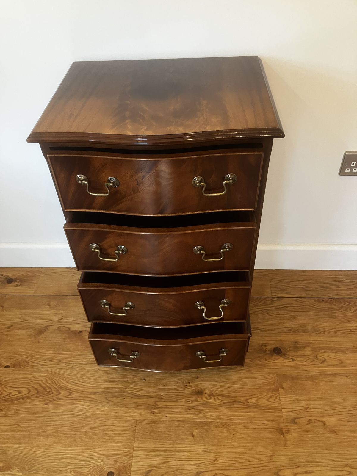 A Set Of Antique Bow Fronted Drawers