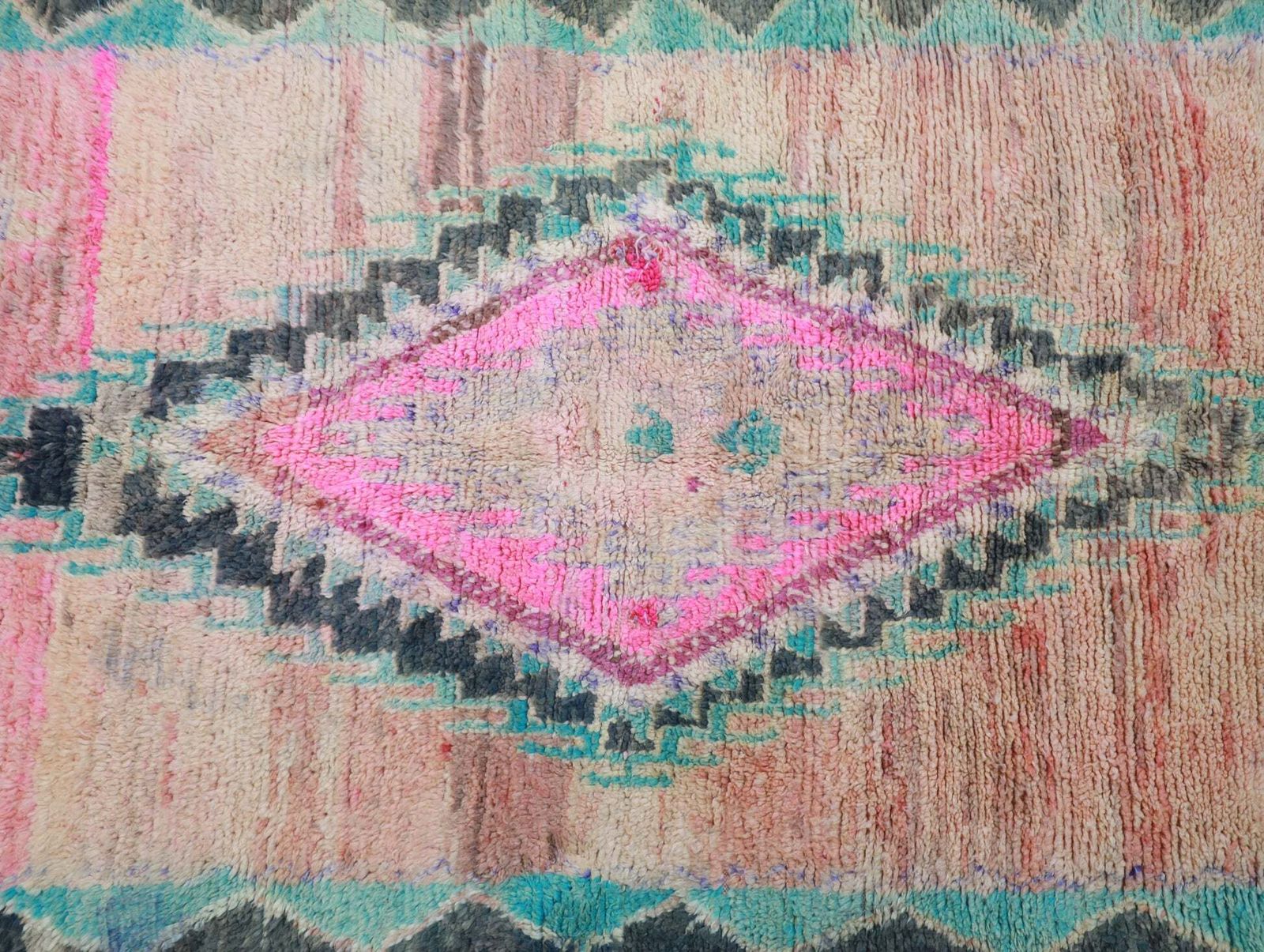 Awras Vintage Moroccan Rug 5'9" X11'8" photo furniture
