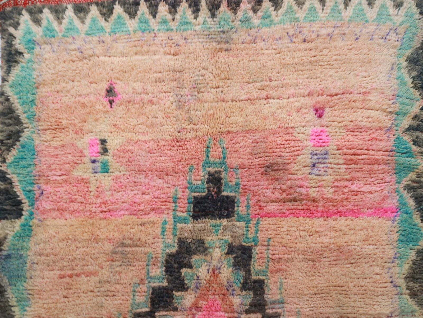 Awras Vintage Moroccan Rug 5'9" X11'8" photo Textiles