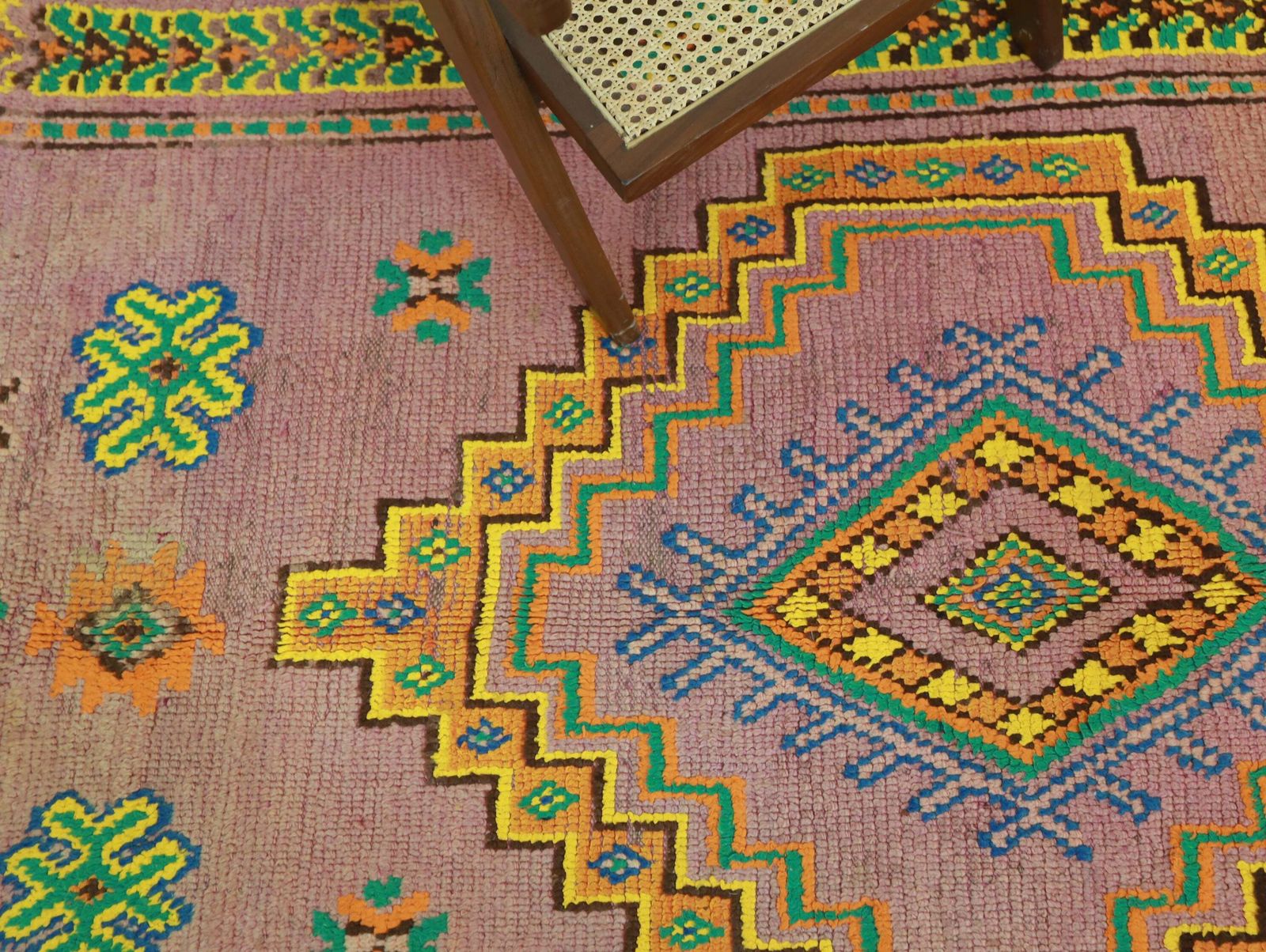 Tililla Vintage Moroccan Rug 4'6" X10'3" photo vintage