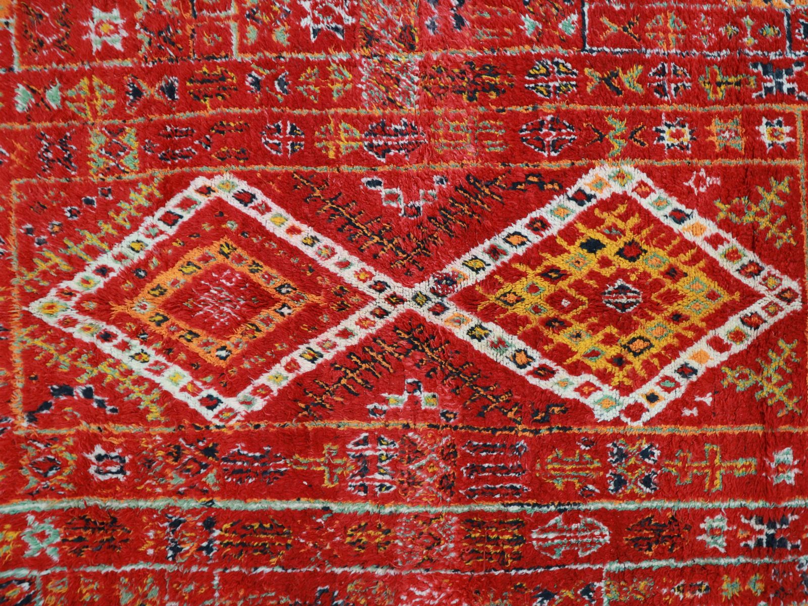 Ajeddig Vintage Moroccan Rug 6'2" X11'5" photo furniture
