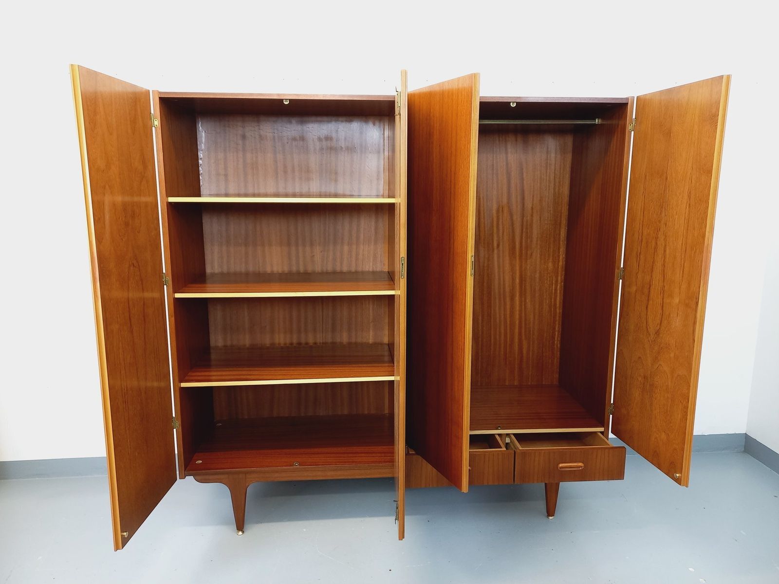 photo for sale Scandinavian Wardrobe With 4 Teak Doors