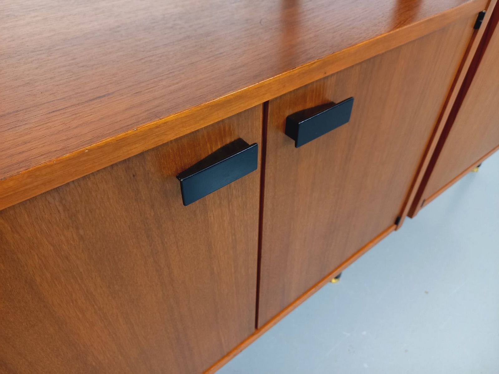 photo buy Barovero Torino Italian Double Modular Bookcase In Teak And Metal