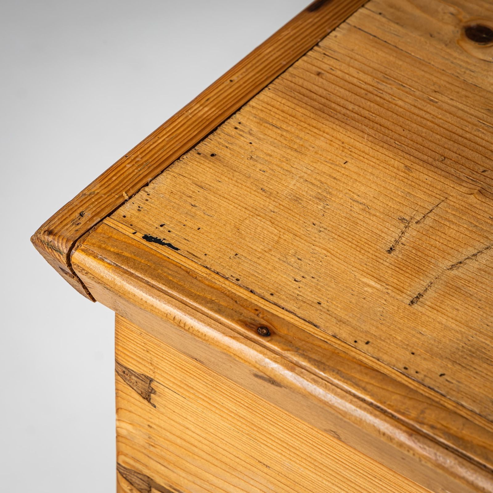 Rustic Chest, Southern Germany/Franconia, Fir, Mid 19th Century photo for sale