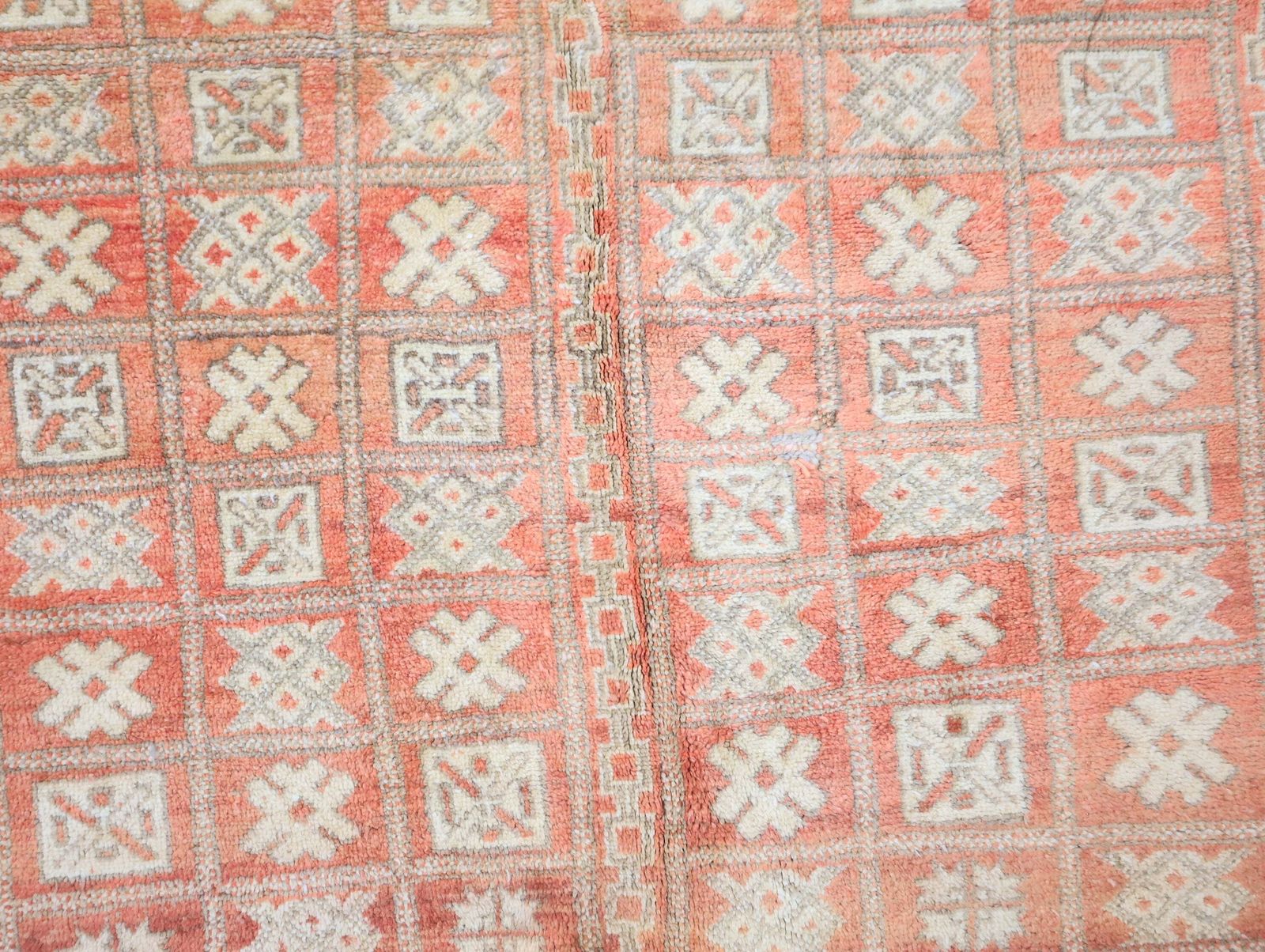 Yalouz Vintage Moroccan Rug 4'1" X 5'3" photo vintage