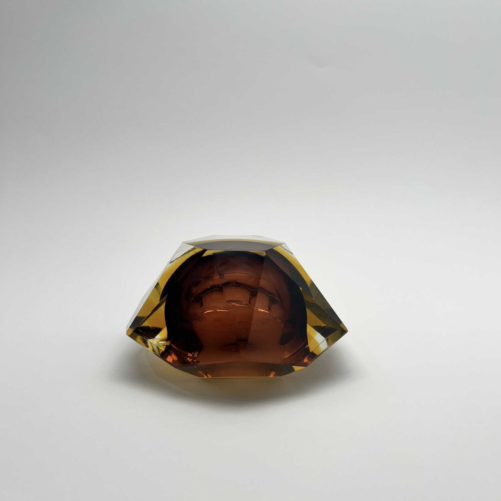 Ashtray In Faceted Glass Attributed To Seguso, Murano, Italy, 1970s photo furniture