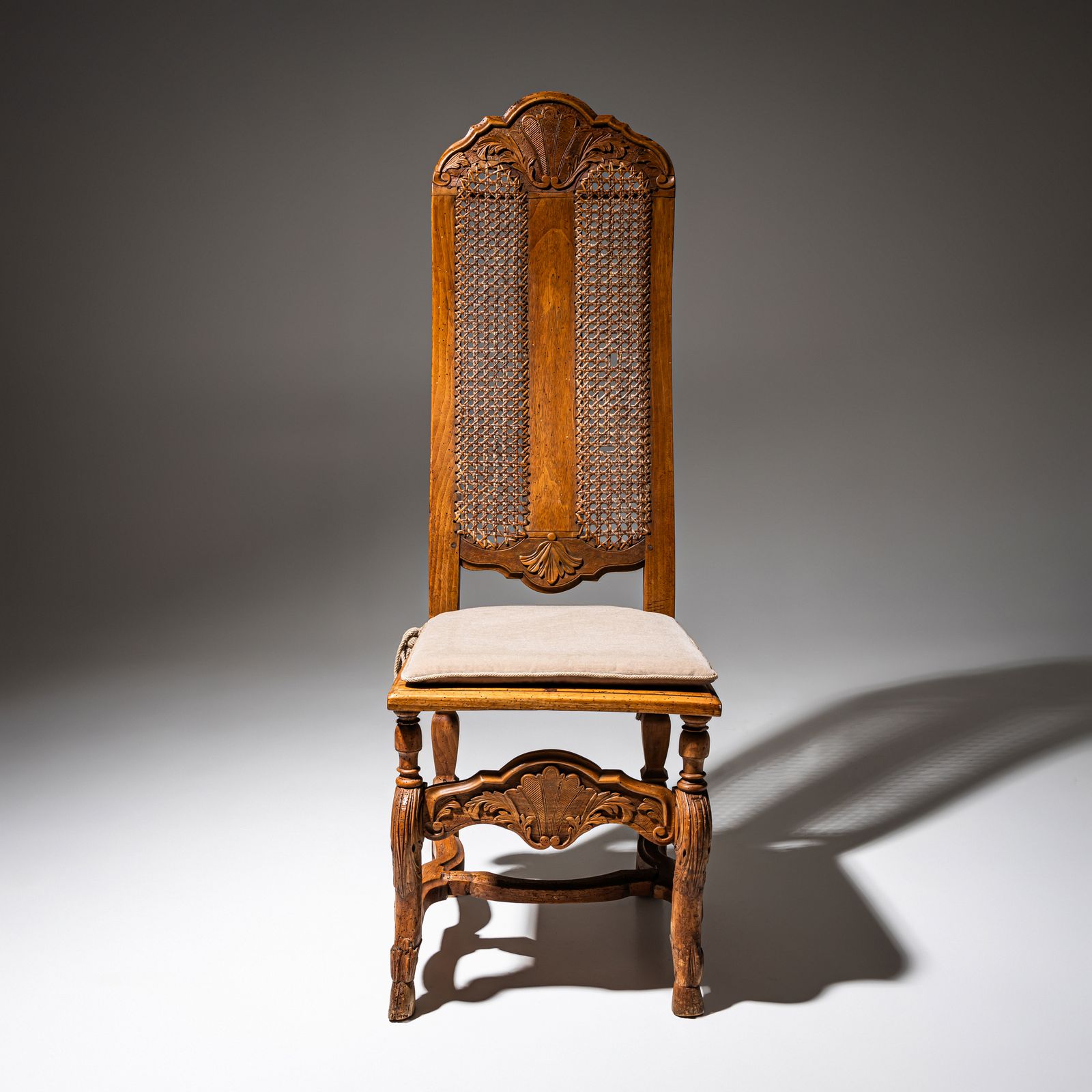 Baroque Walnut Chair, Probably Brunswick, Circa 1750 photo Furniture