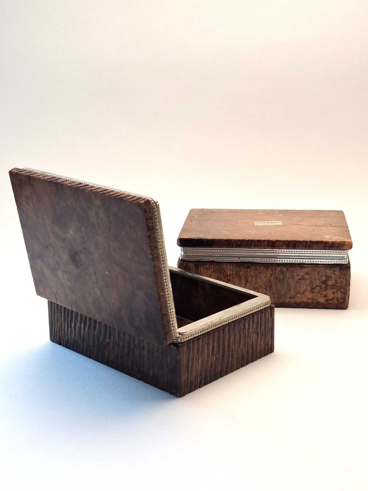 photo vinterior Pair Of Cigarette Cases Or Jewelry Boxes By Romano Bianchi, 1970s