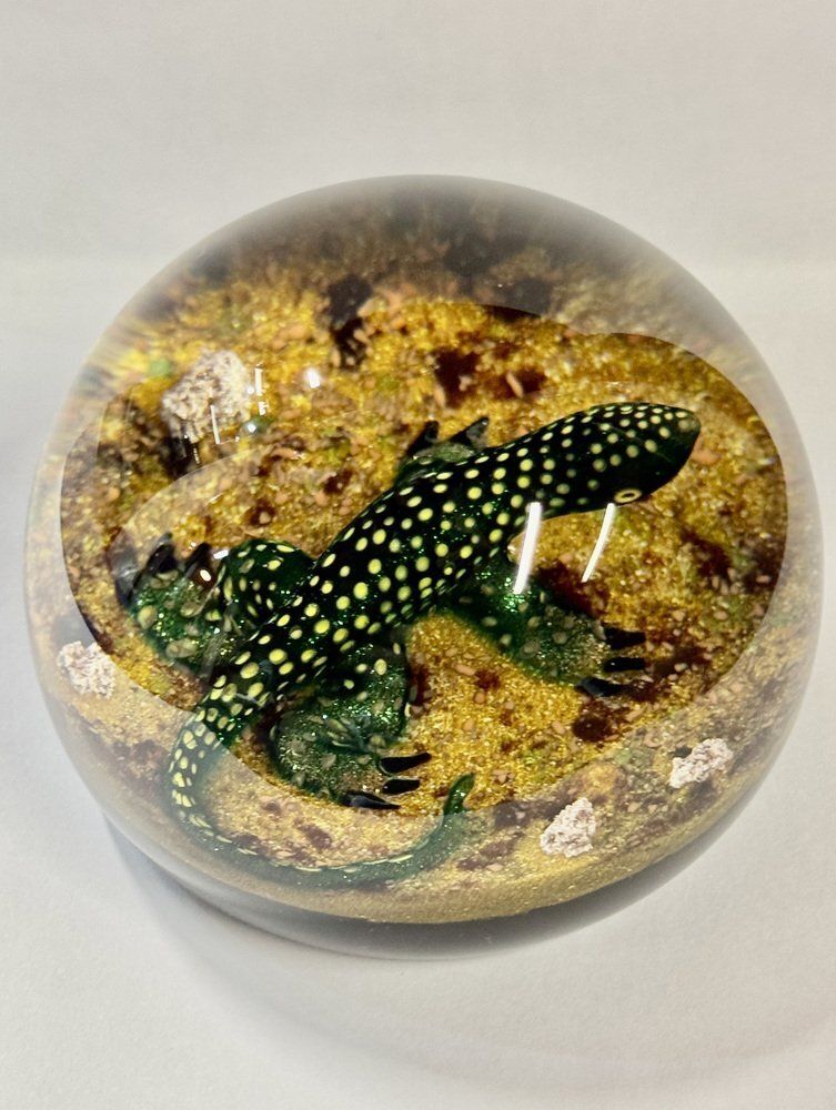 Art Glass Paperweight By William Manson, 1980s photo 395.0