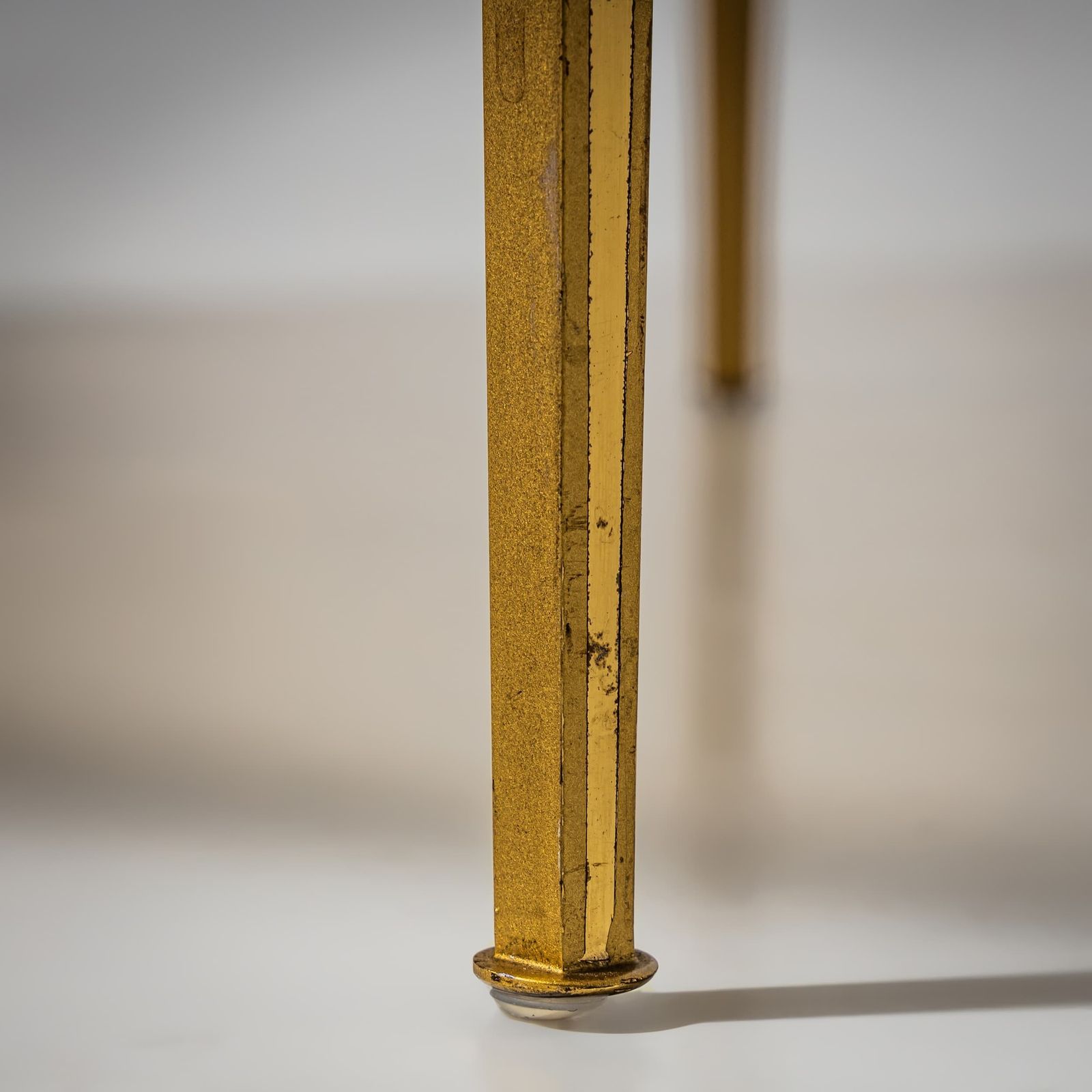 Round Coffee Table In Brass And Smoked Glass, Probably Italy, Late 20th Century photo for sale