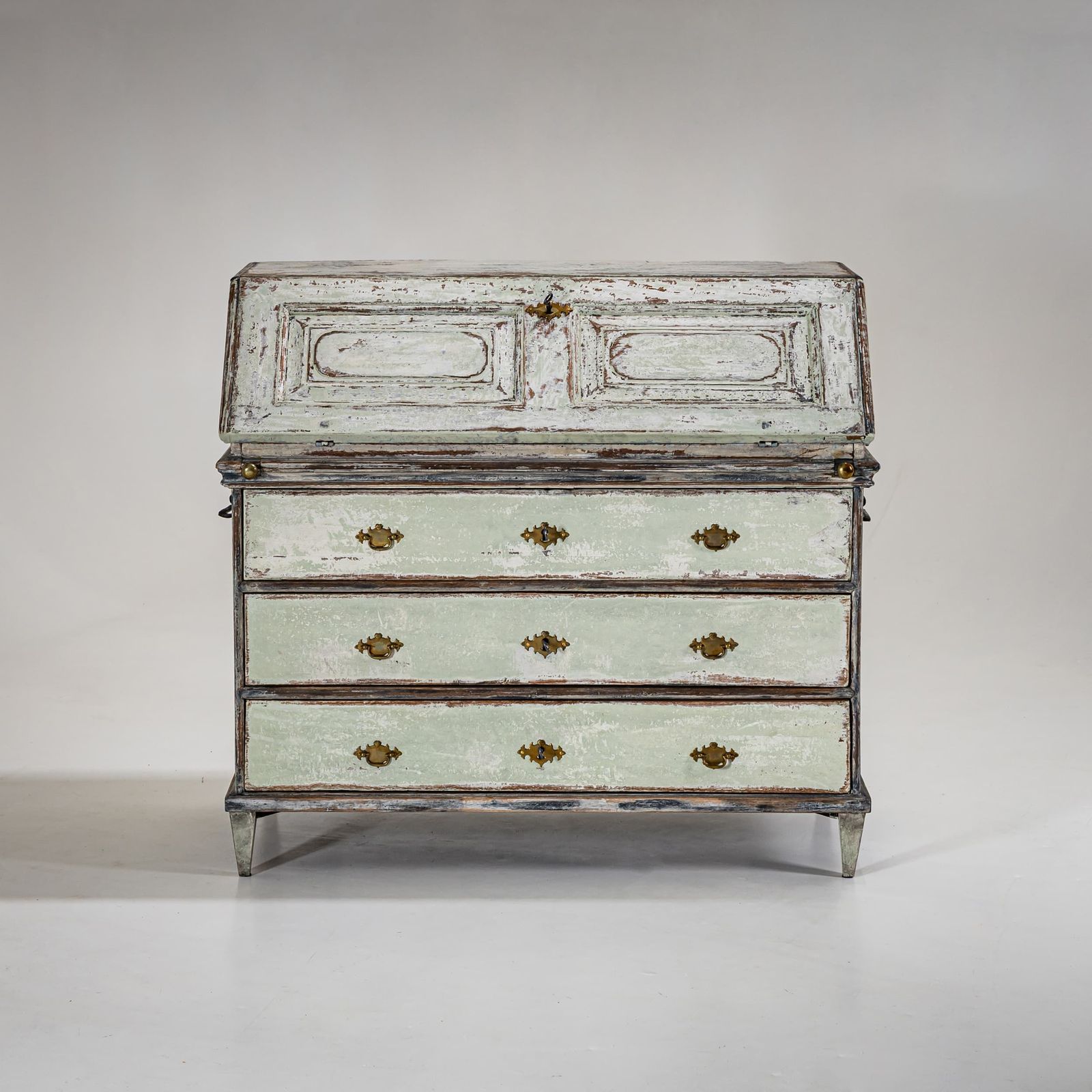 Hand Painted Baroque Secretary, 18th Century photo 3320.0