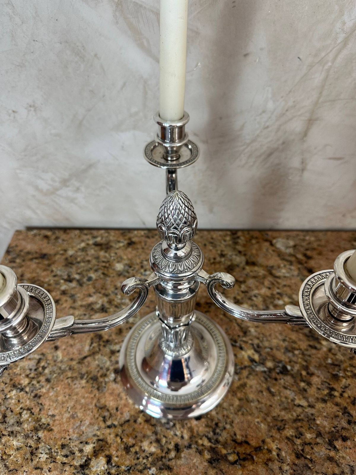 Pair Of Silver Plated Candlesticks photo 391.0