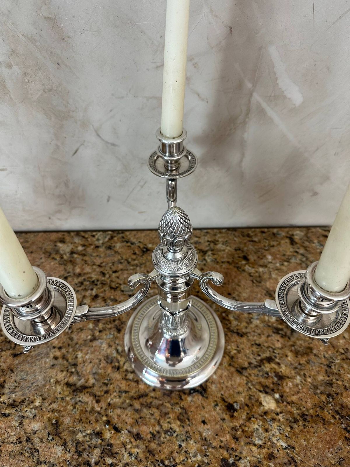 Pair Of Silver Plated Candlesticks photo buy
