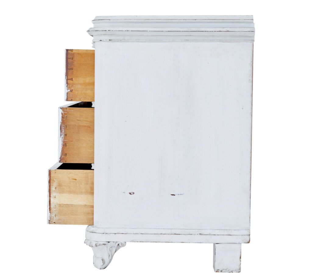 photo furniture Swedish 19th Century Painted Chest Of Drawers