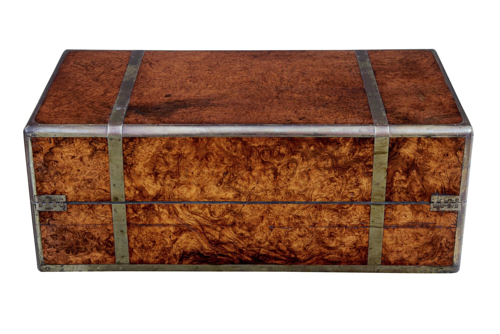Mid 19th Century Burr Campaign Lap Writing Desk photo Furniture