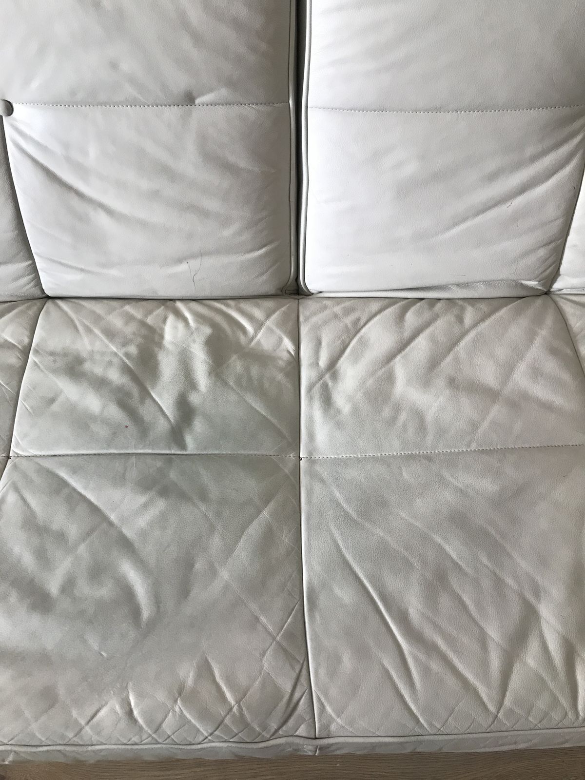 Ligne Roset Smala 3 Seater Sofa, Cream, Worn But In Good Working Order photo furniture