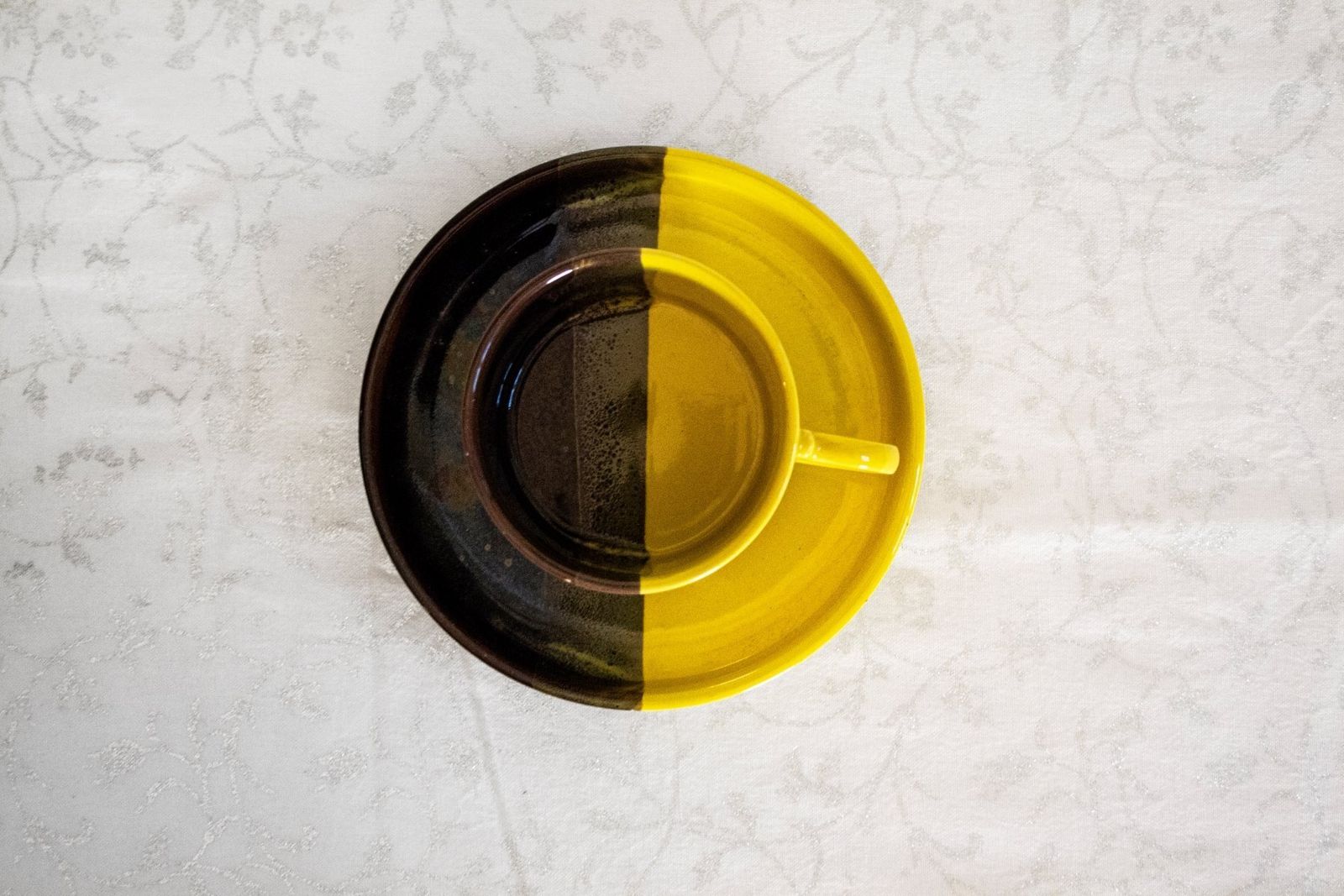 Keramisch Koffieservies Van Sic Ceramiche Artistiche, Jaren 1970, Set Van 4 photo for sale