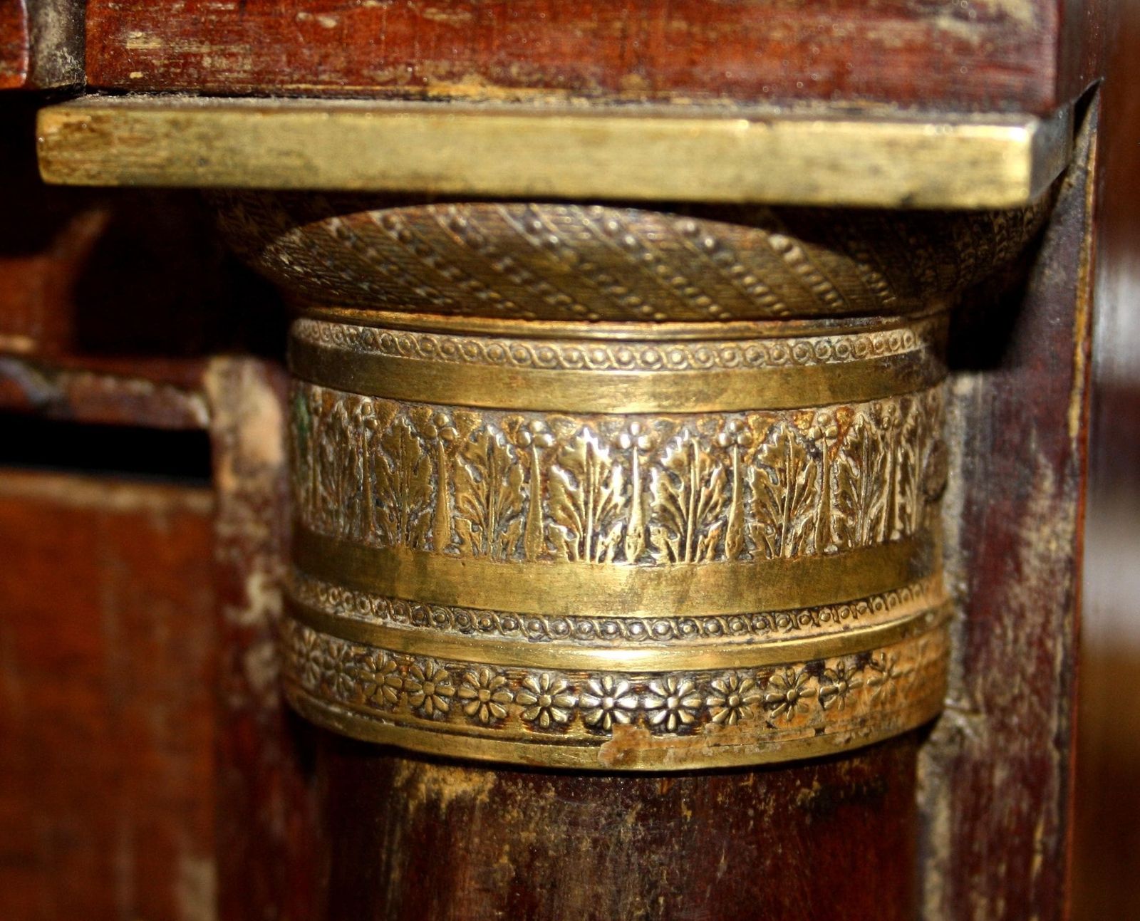 Empire Chest Of Drawers In Walnut With Bronze Details, 19th Century, Italy photo buy