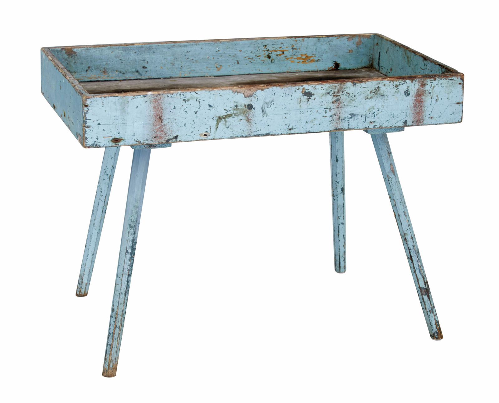 19th Century Swedish Painted Pine Garden Room Tray Table