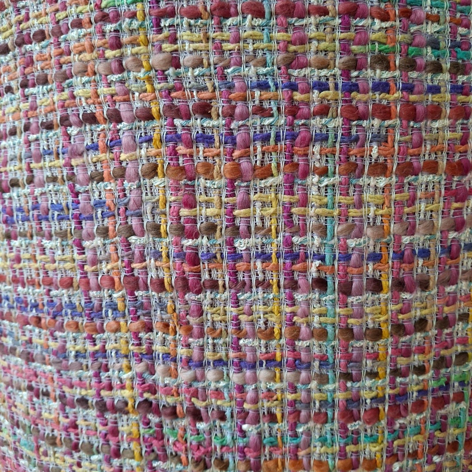 photo for sale Fab Vintage Retro 70s Cocktail Bedroom Tub Chair Coral Boucle Multicolour Tweed