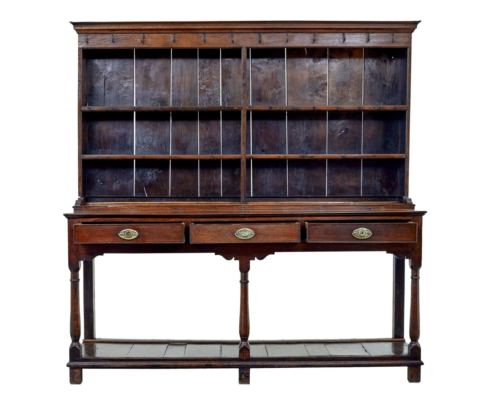 5055.0 Early 19th Century Welsh Oak Dresser And Rack photo