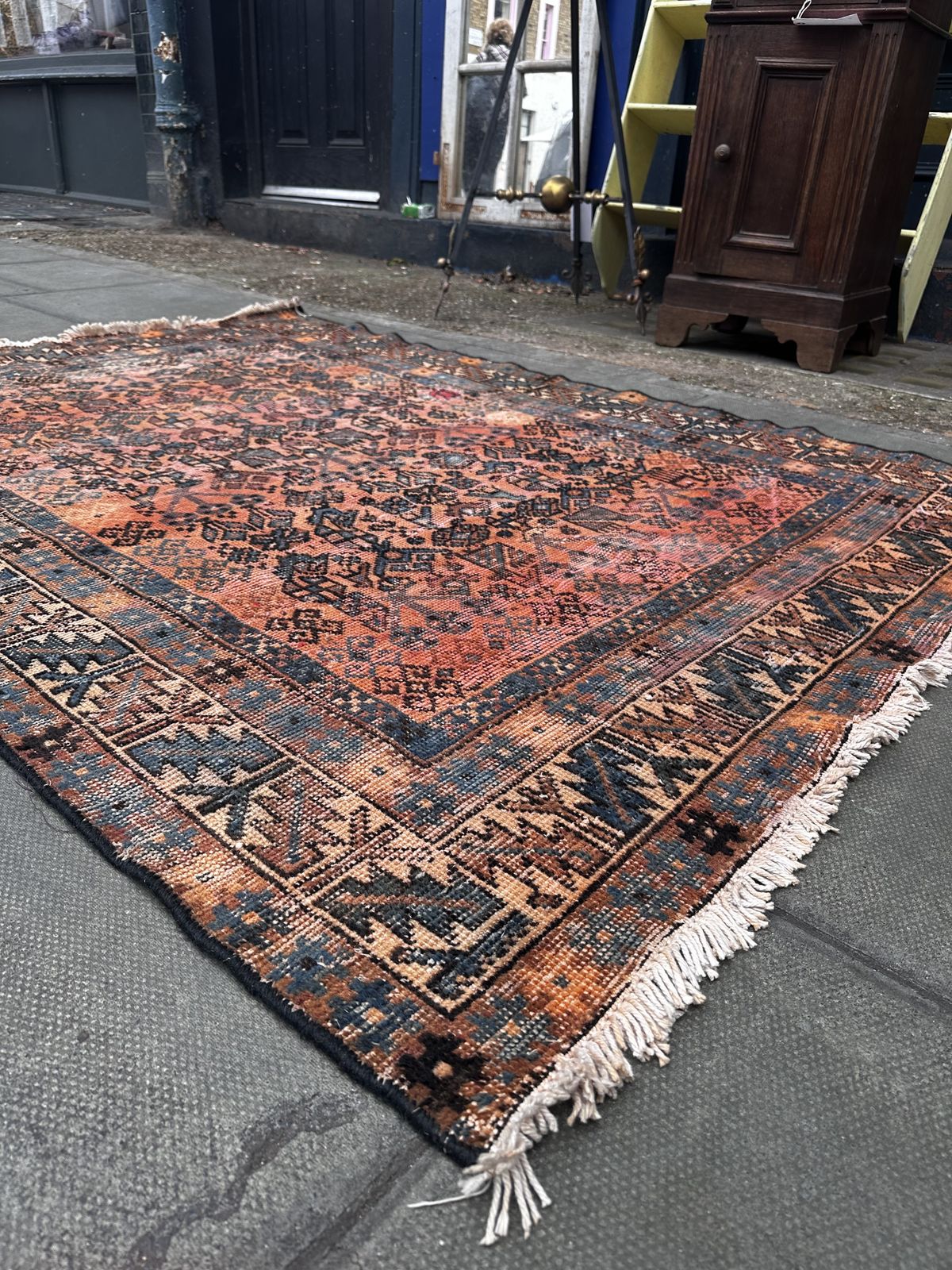 Oriental Hand Knotted Rug, 1970s, Wool photo vinterior