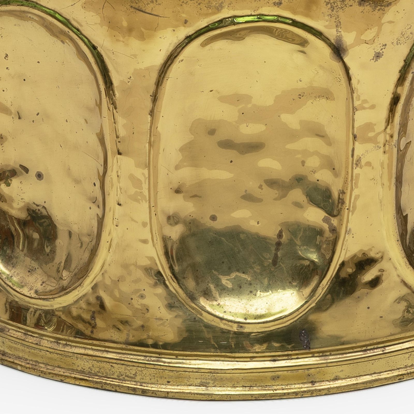 Mid Century Modern Italian Murano Glass And Brass Coffee Table, 1970s photo vintage