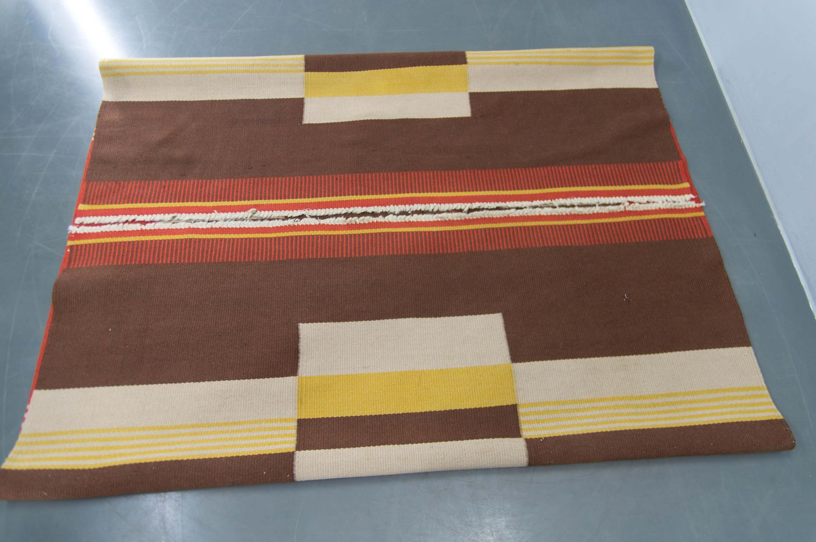 1829.0 Rare Geometric Carpet By Antonin Kybal, 1948 photo