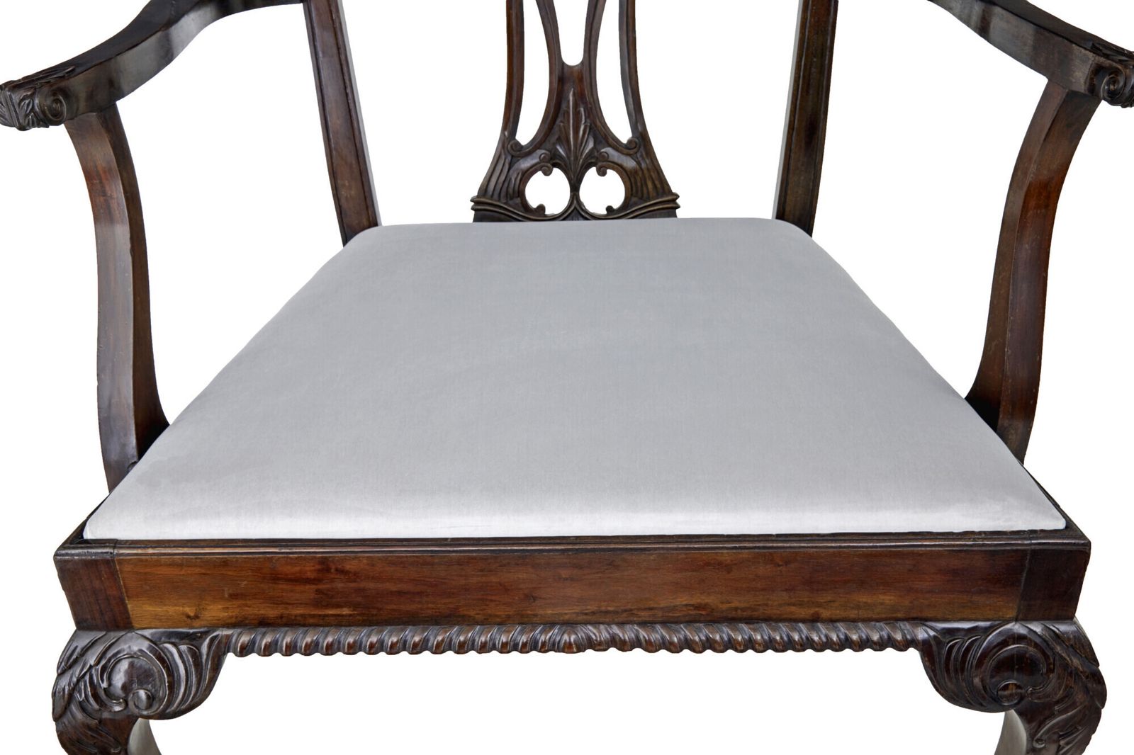 Chippendale Design Dining Chair Of Large Proportions For Display photo vinterior