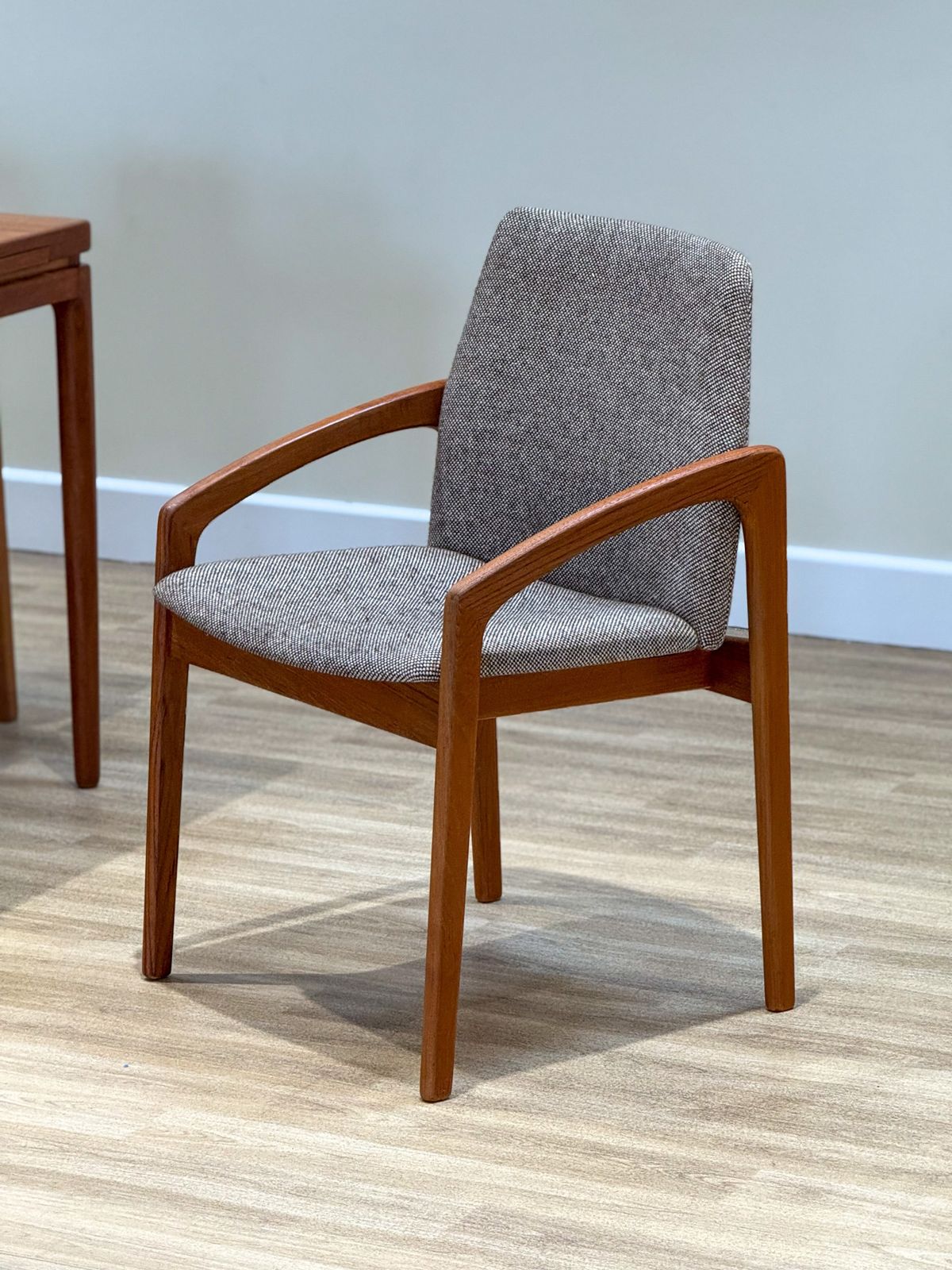 Set Of Danish Dining Chairs By Henning Kjaernulf For Korup Stolfabric Model 23. photo 1600.0